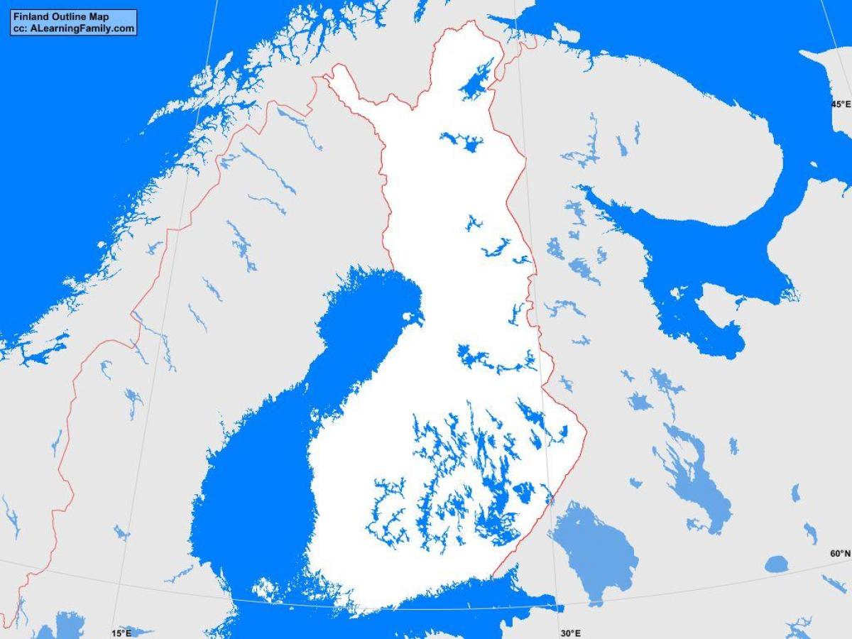 מפה של פינלנד המתאר.